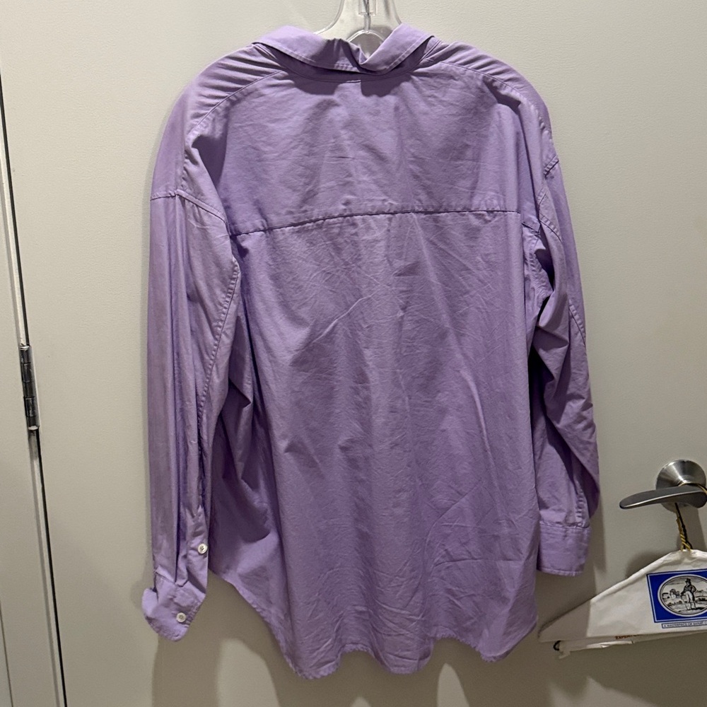 Wilfred Lilac Collared Button-Up Shirt - XS - Picture 4 of 4